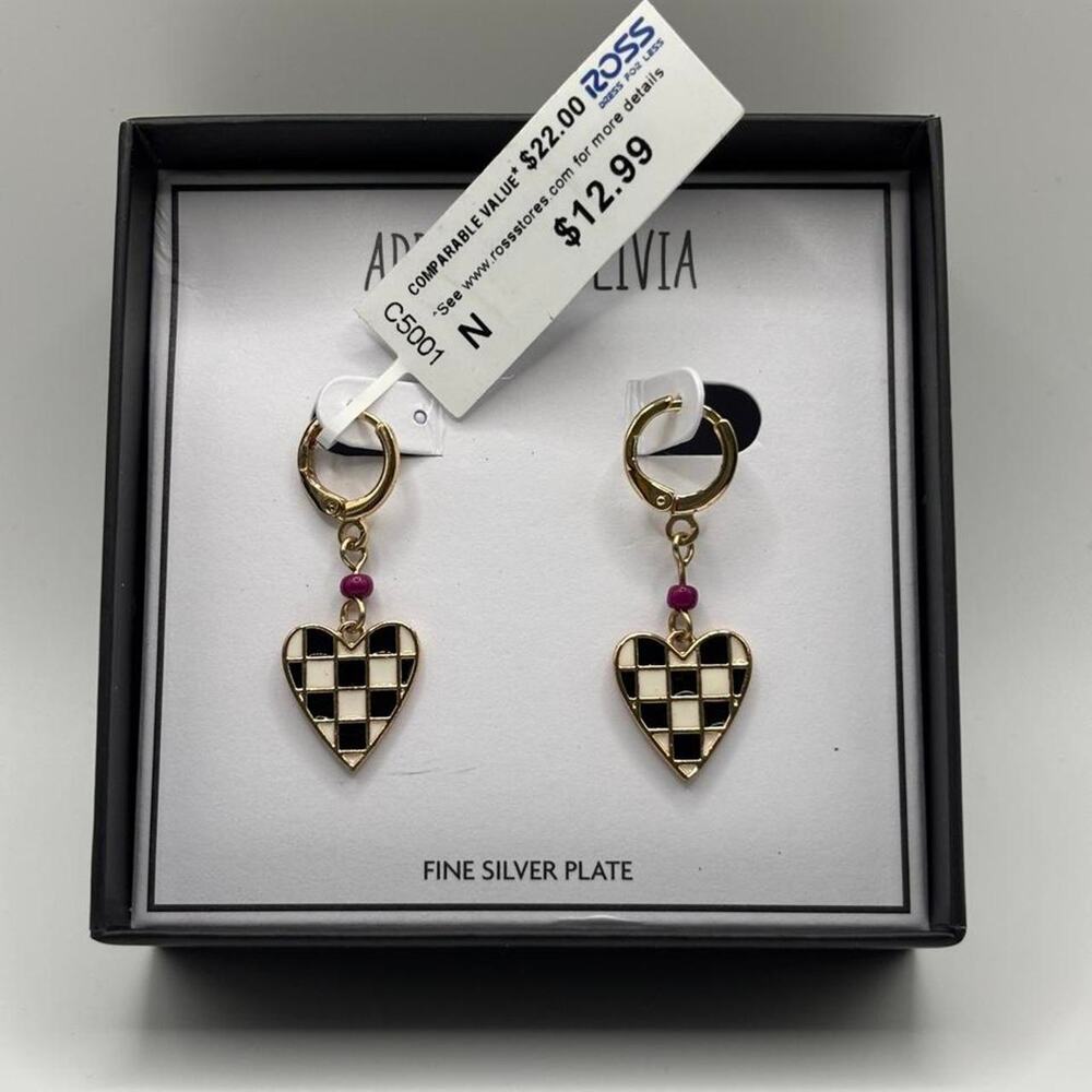 Addison & Olivia Heart Earrings